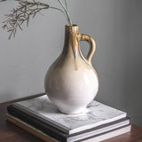 Stoneware Ombre Vase with Handle -  Picture Perfect Interiors