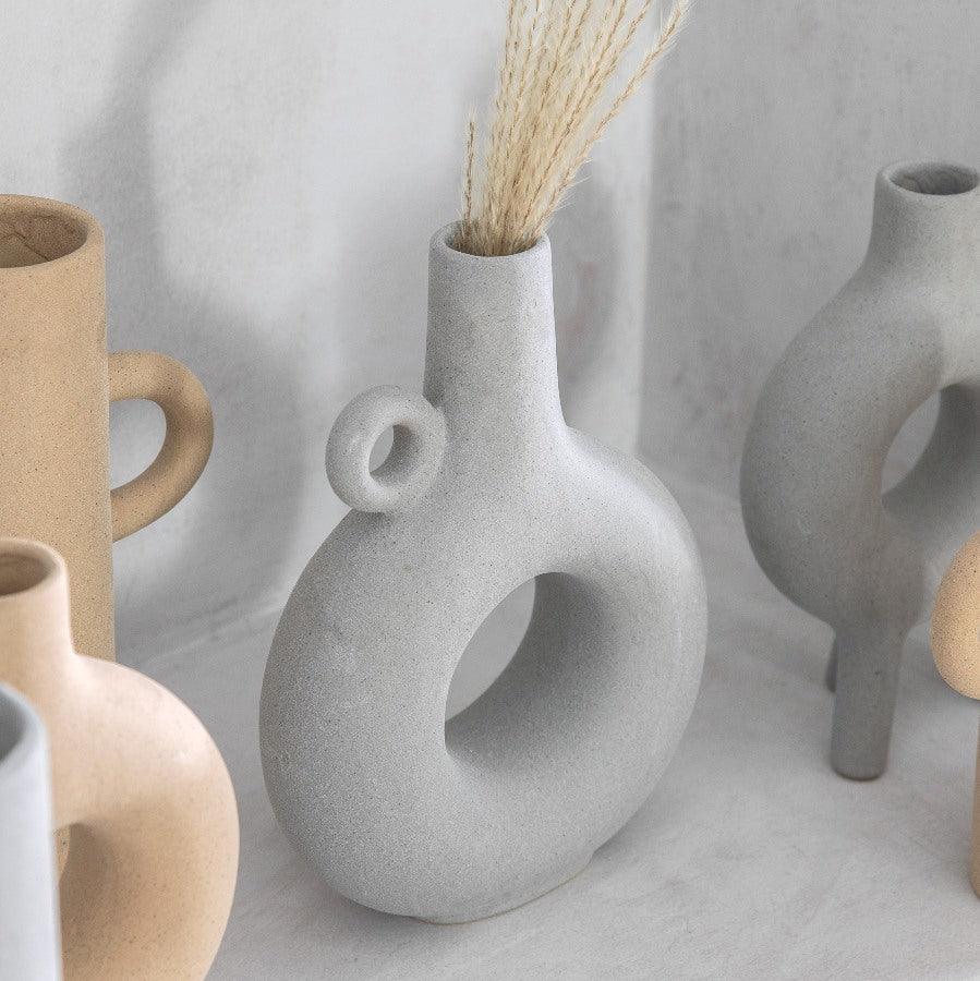 Soren Vase Light Grey -  Picture Perfect Interiors