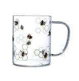 Nectar Meadows Bee Glass Mug