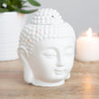 White Buddha Head Tealight Ceramic Burner -  Picture Perfect Interiors