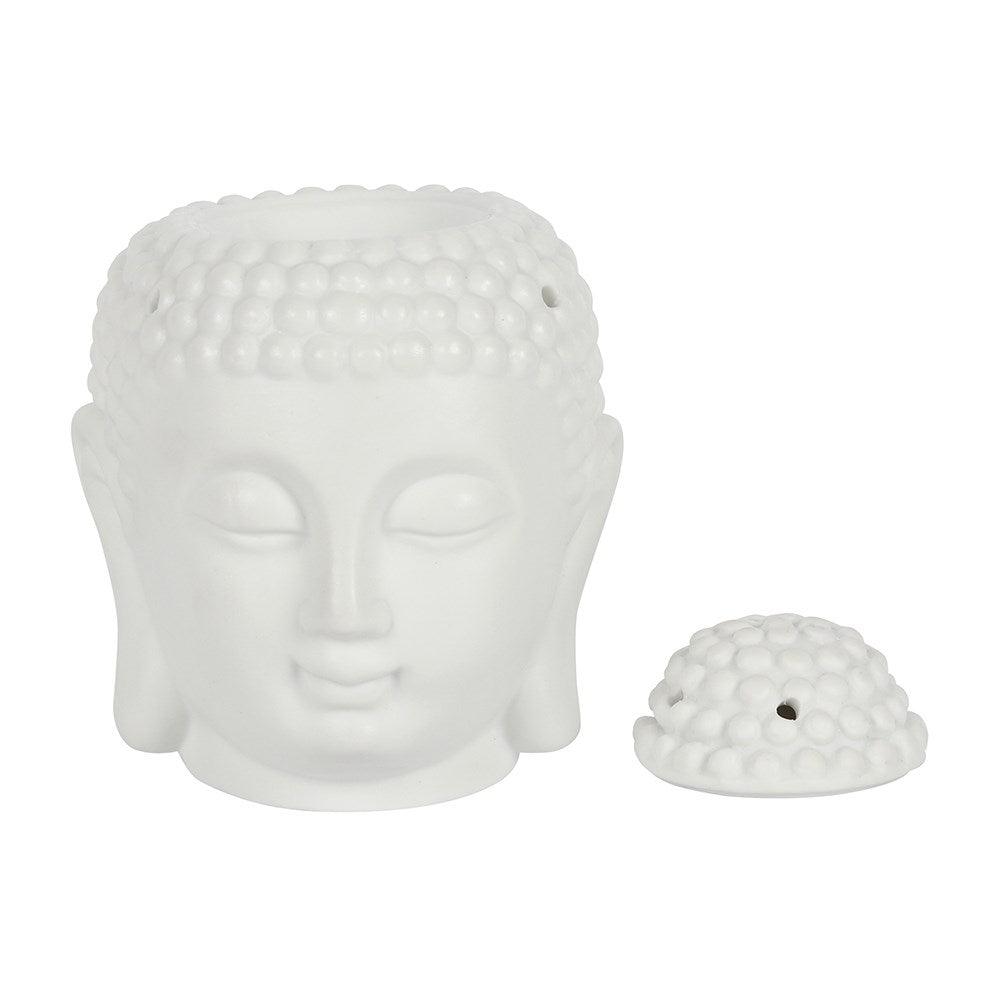 White Buddha Head Tealight Ceramic Burner -  Picture Perfect Interiors