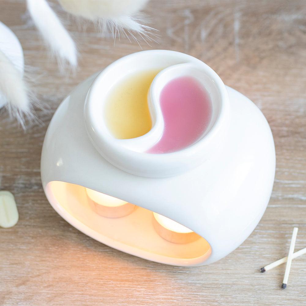 White Double Wax Warmer -  Picture Perfect Interiors
