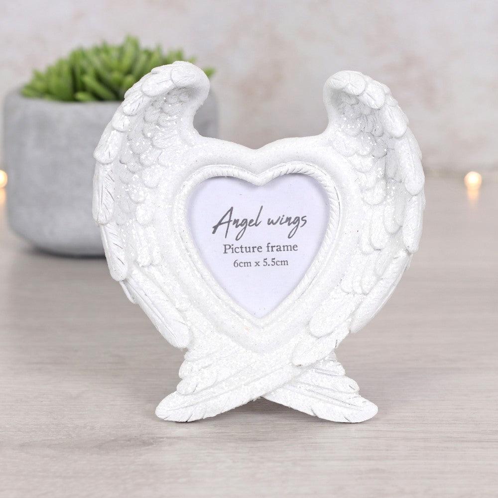 Glitter Angel Wing Photo Frame -  Picture Perfect Interiors