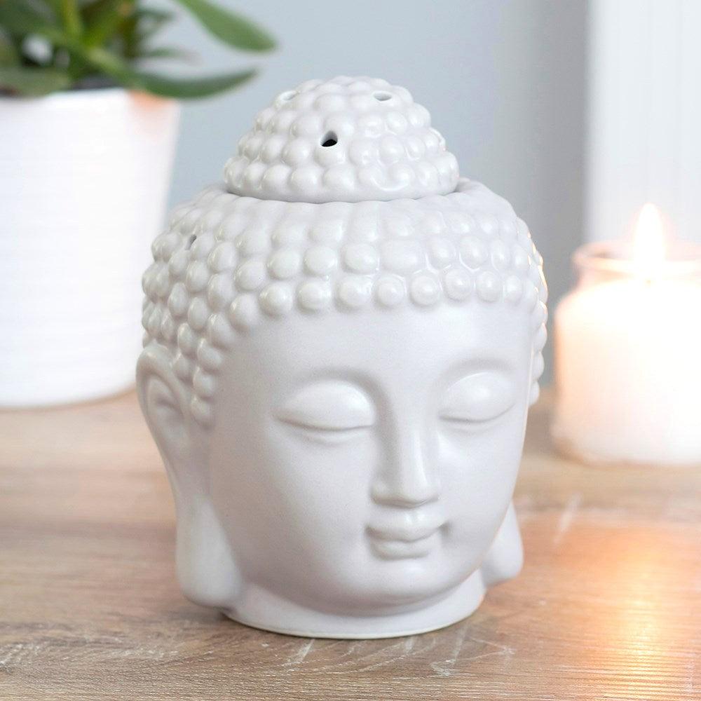 Grey Buddha Head Oil Burner -  Picture Perfect Interiors