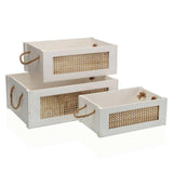 Rustic Grid Crates Set of 3 -  Picture Perfect Interiors