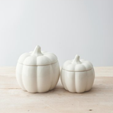 White Pumpkin Storage Pot