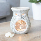 Silver Crackle Wax Warmer -  Picture Perfect Interiors