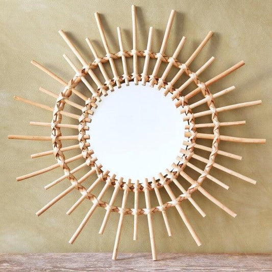 Bamboo Starburst Wall Mirror -  Picture Perfect Interiors