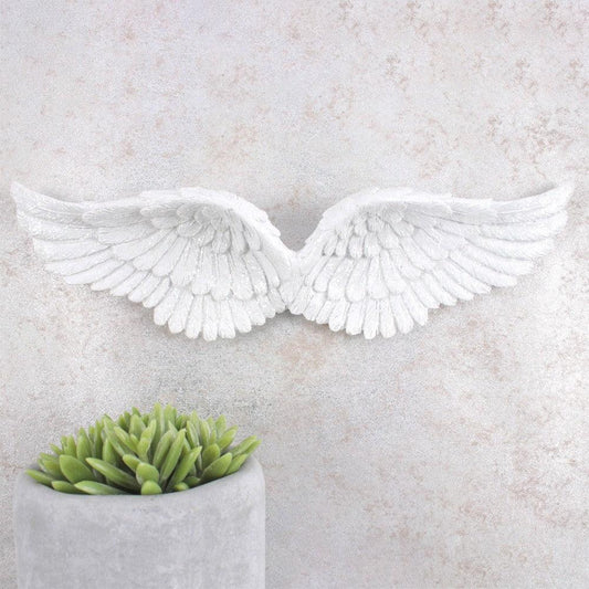 Glitter Angel Wings Wall Plaque -  Picture Perfect Interiors